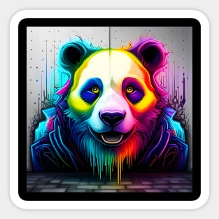 Acid Panda Graffiti Sticker